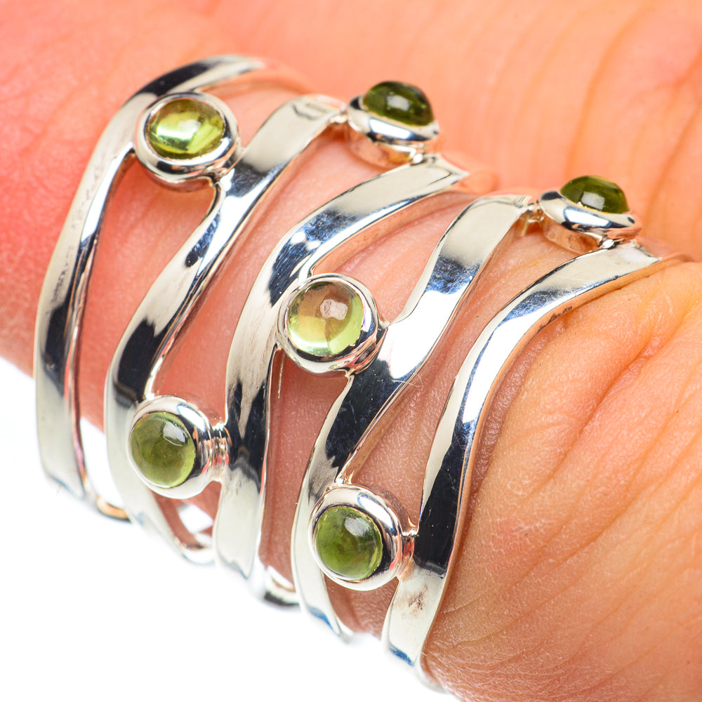 Peridot Rings handcrafted by Anasilvercos - RING61710