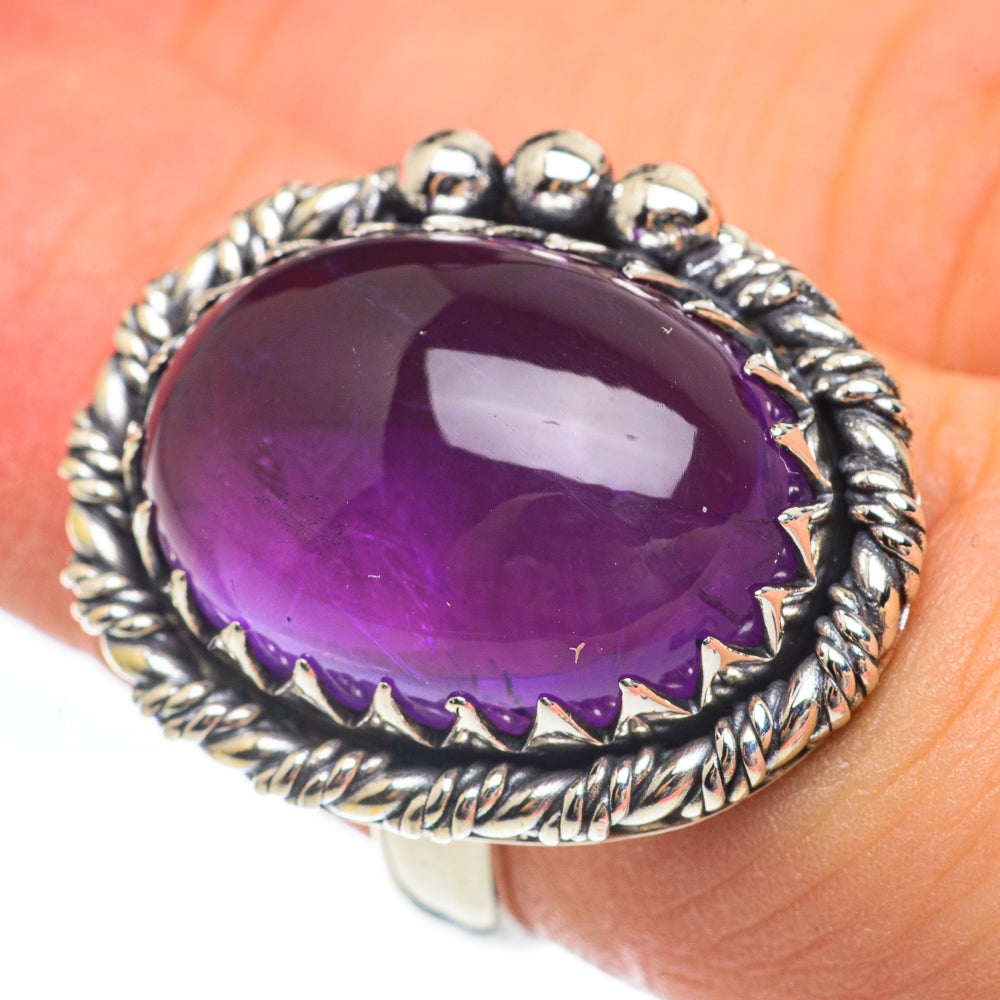 Amethyst Rings handcrafted by Anasilvercos - RING61719