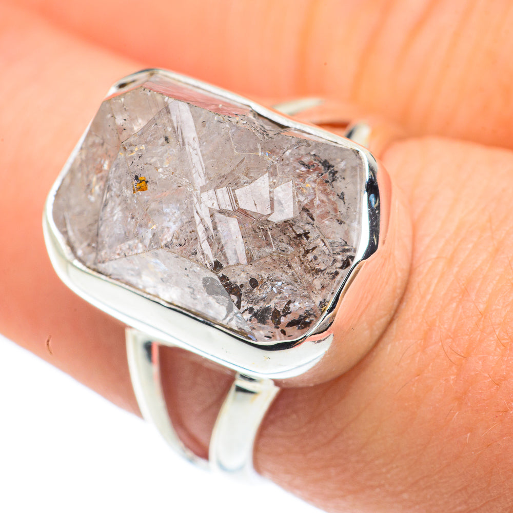 Herkimer Diamond Rings handcrafted by Anasilvercos - RING61742
