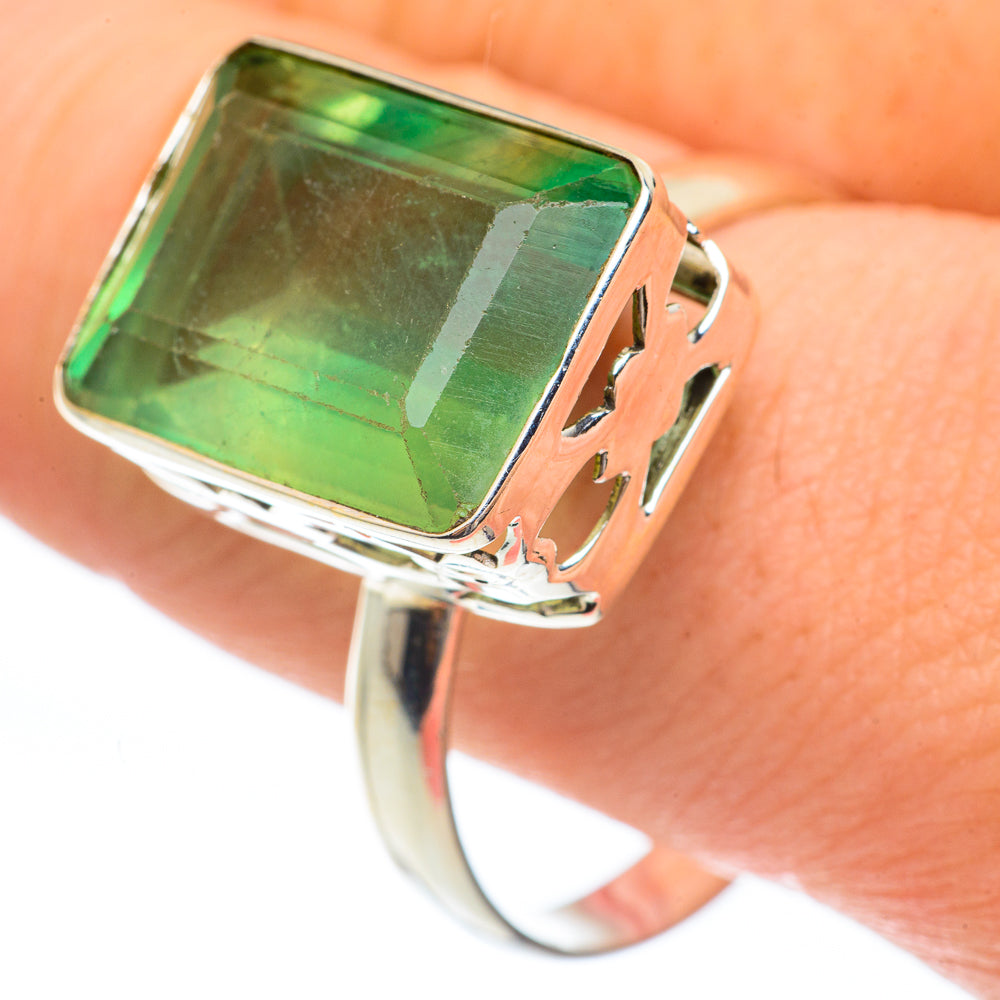 Green Aventurine Rings handcrafted by Anasilvercos - RING61750