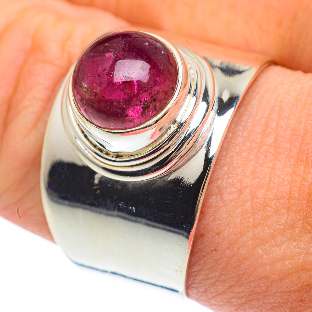 Pink Tourmaline Rings handcrafted by Anasilvercos - RING61754