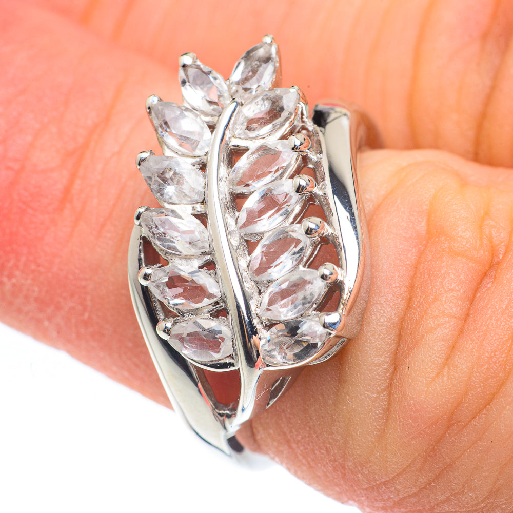 White Quartz Rings handcrafted by Anasilvercos - RING61758