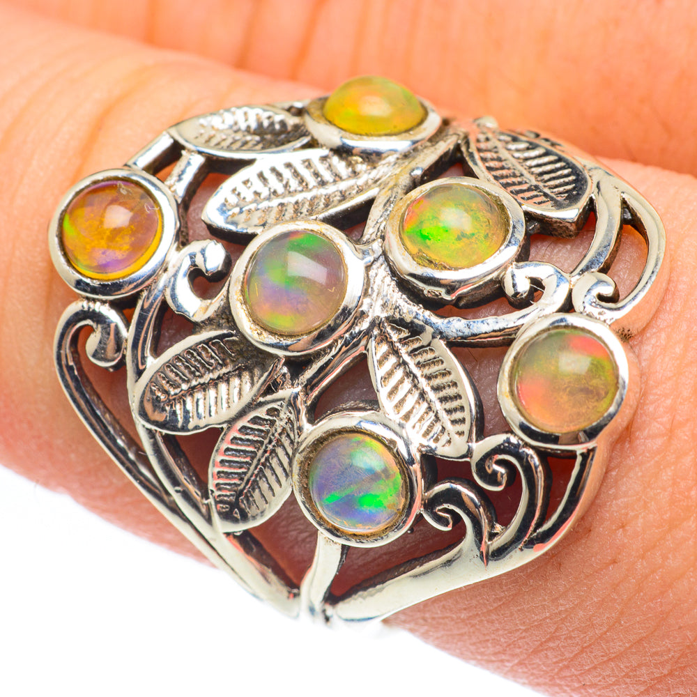 Ethiopian Opal Rings handcrafted by Anasilvercos - RING61760