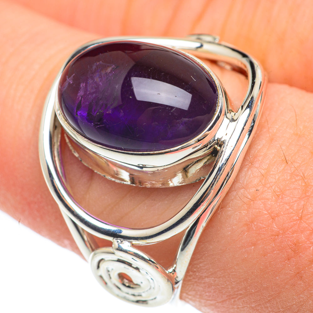 Amethyst Rings handcrafted by Anasilvercos - RING61774