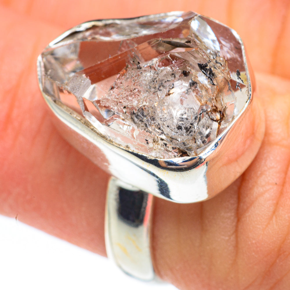 Herkimer Diamond Rings handcrafted by Anasilvercos - RING61776