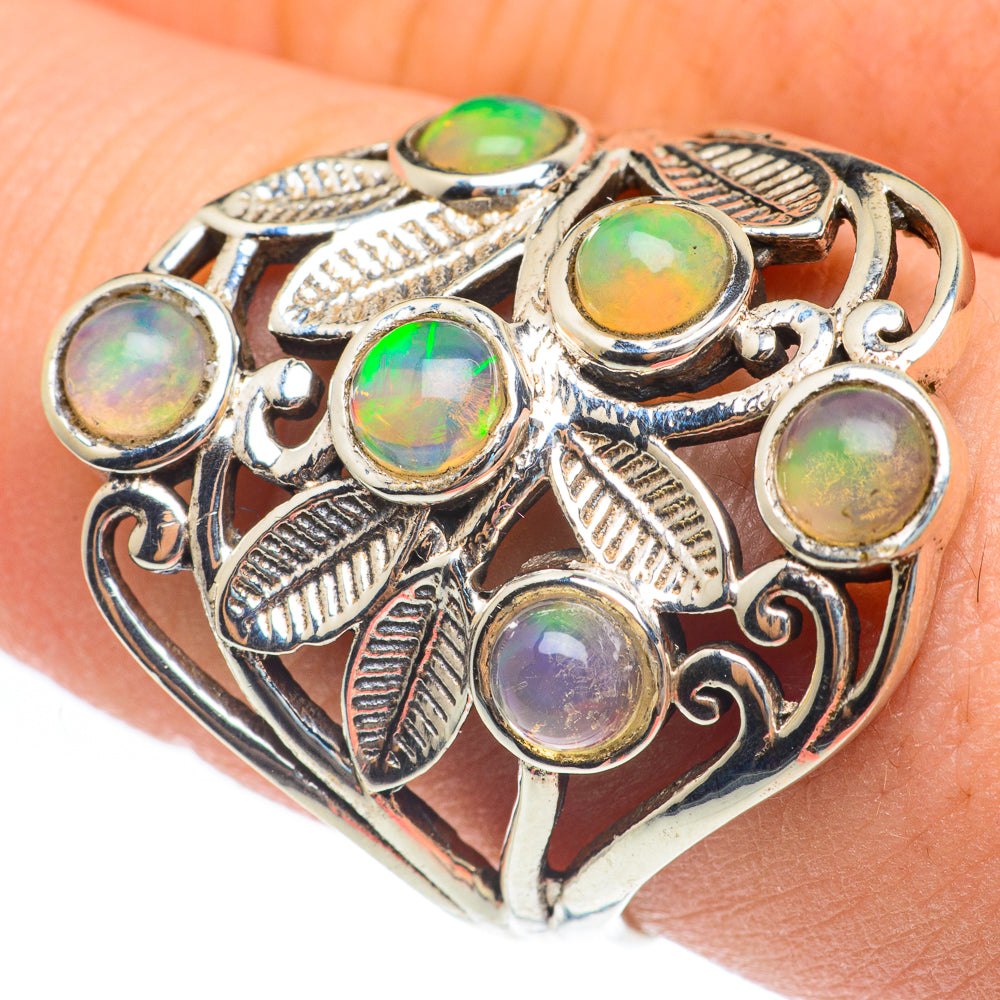 Ethiopian Opal Rings handcrafted by Anasilvercos - RING61778