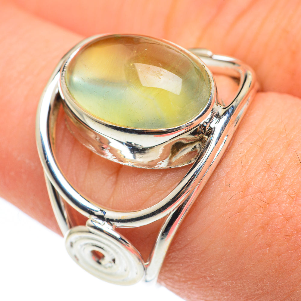Prehnite Rings handcrafted by Anasilvercos - RING61800