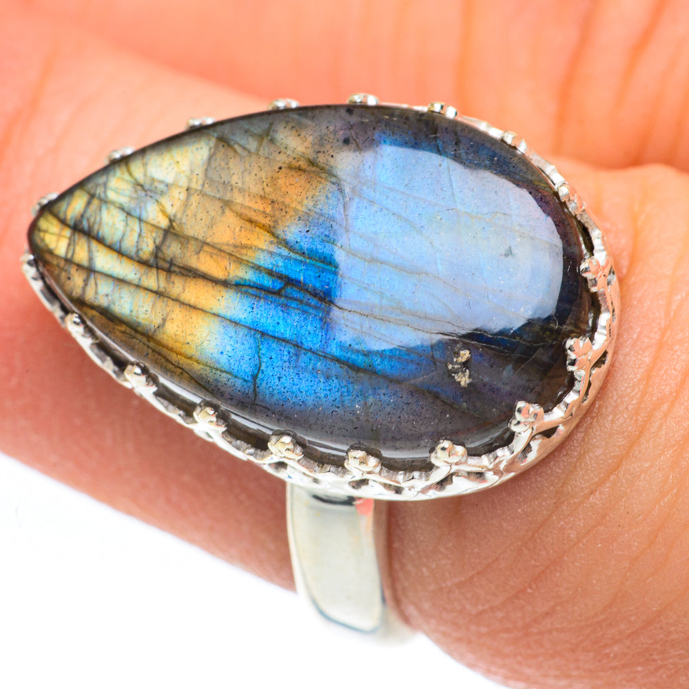 Labradorite Rings handcrafted by Anasilvercos - RING61813
