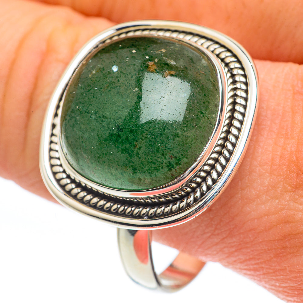 Green Aventurine Rings handcrafted by Anasilvercos - RING61850