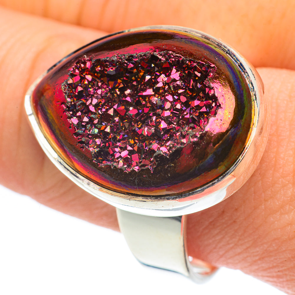 Titanium Druzy Rings handcrafted by Anasilvercos - RING61861
