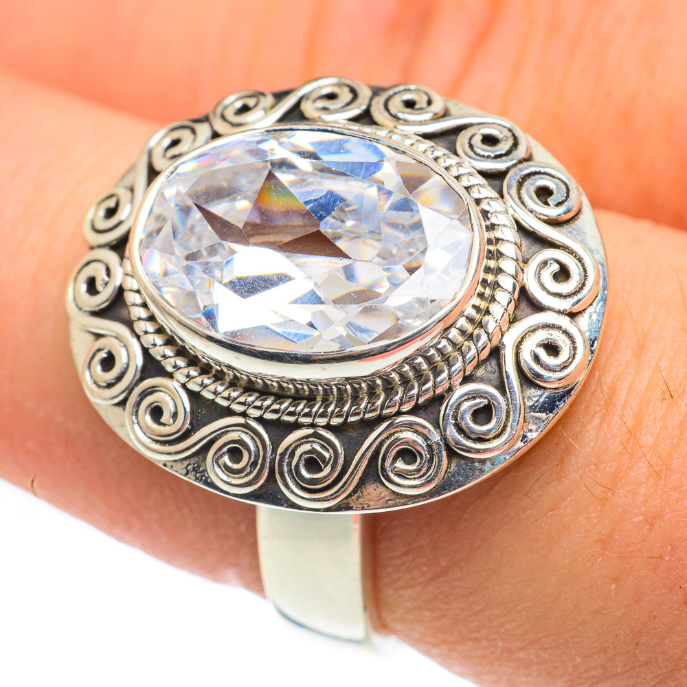 White Quartz Rings handcrafted by Anasilvercos - RING61864