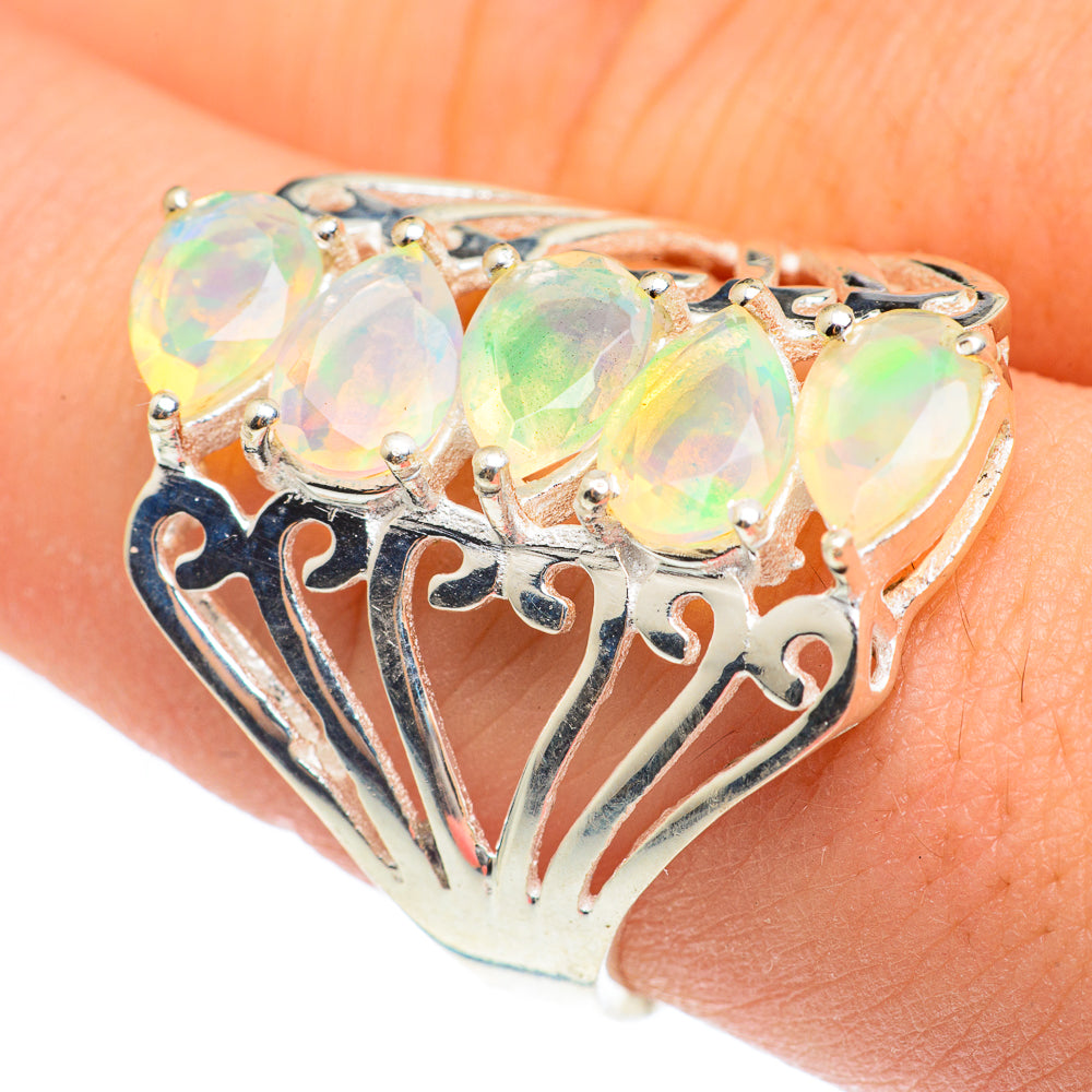Ethiopian Opal Rings handcrafted by Anasilvercos - RING61869