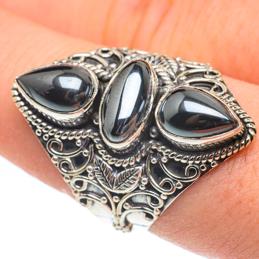 Hematite Rings handcrafted by Anasilvercos - RING61875