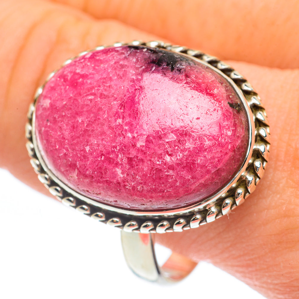 Rhodonite Rings handcrafted by Anasilvercos - RING61887