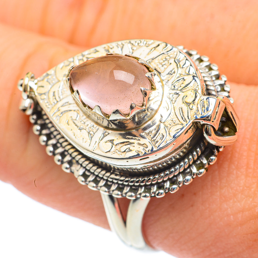 Rose Quartz Rings handcrafted by Anasilvercos - RING61889
