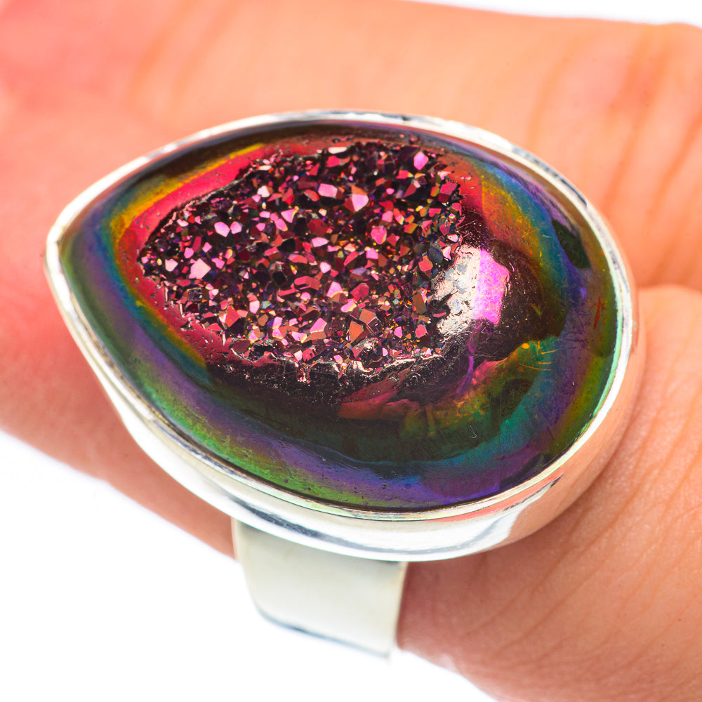Titanium Druzy Rings handcrafted by Anasilvercos - RING61890