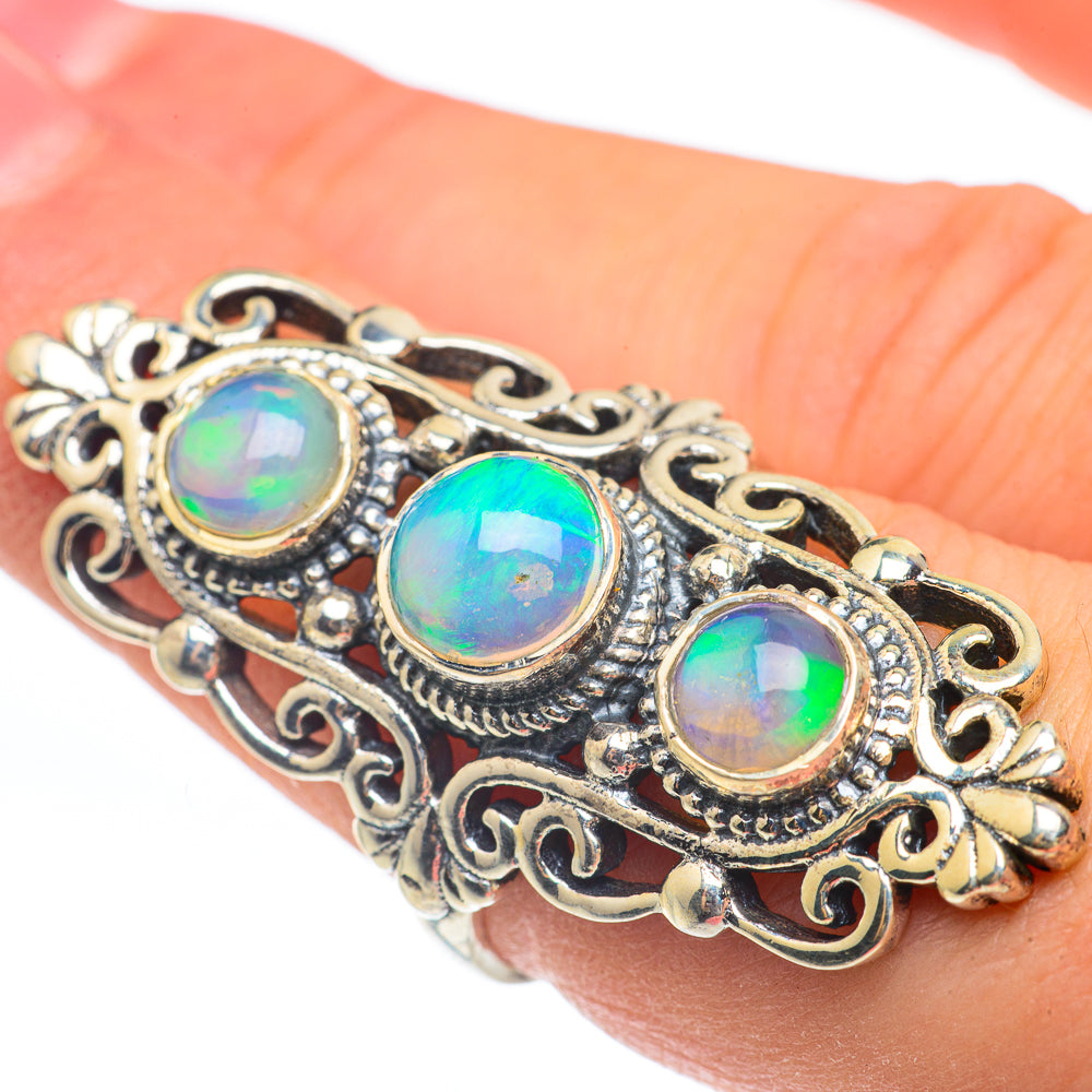 Ethiopian Opal Rings handcrafted by Anasilvercos - RING61898