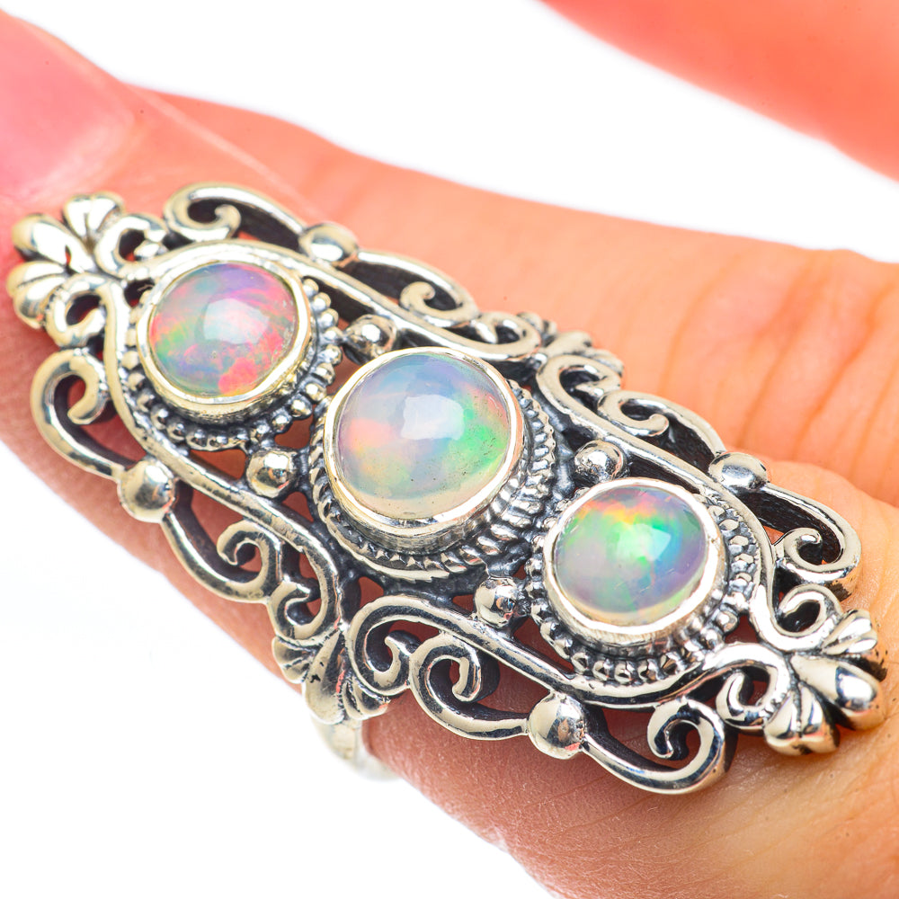Ethiopian Opal Rings handcrafted by Anasilvercos - RING61899