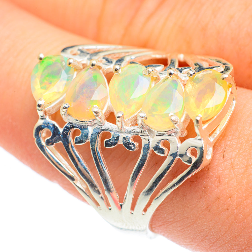Ethiopian Opal Rings handcrafted by Anasilvercos - RING61900