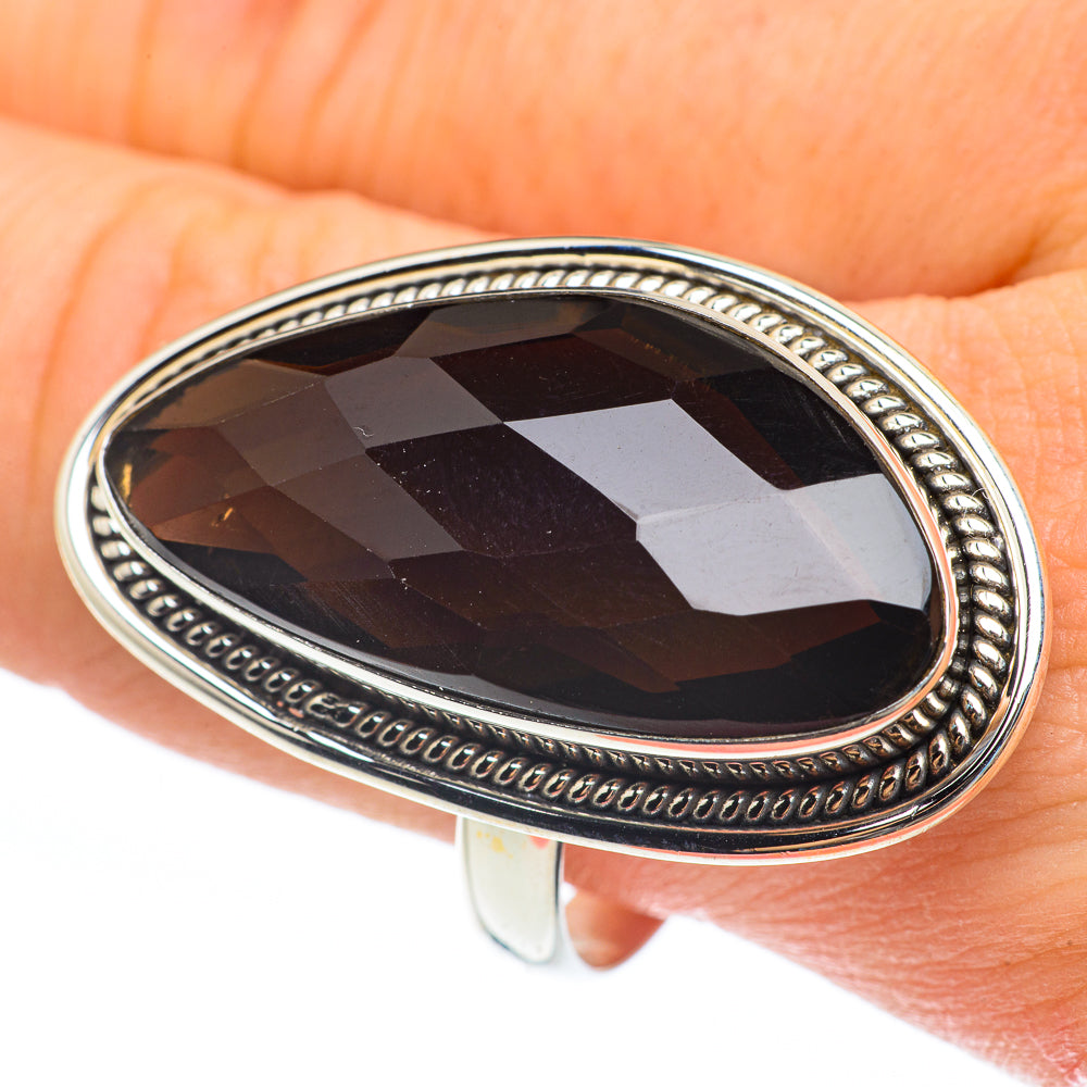 Smoky Quartz Rings handcrafted by Anasilvercos - RING61911