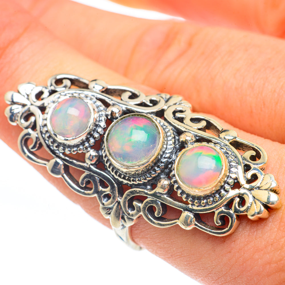 Ethiopian Opal Rings handcrafted by Anasilvercos - RING61917