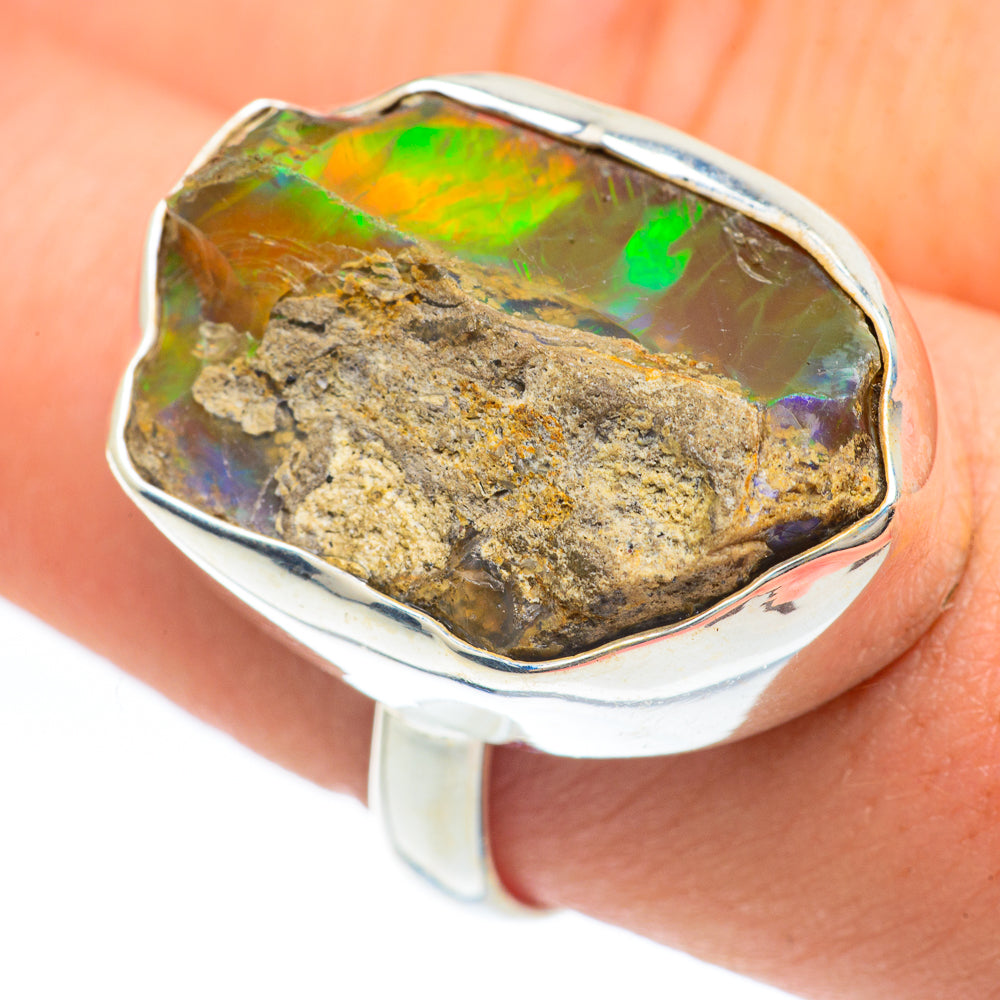 Ethiopian Opal Rings handcrafted by Anasilvercos - RING61918