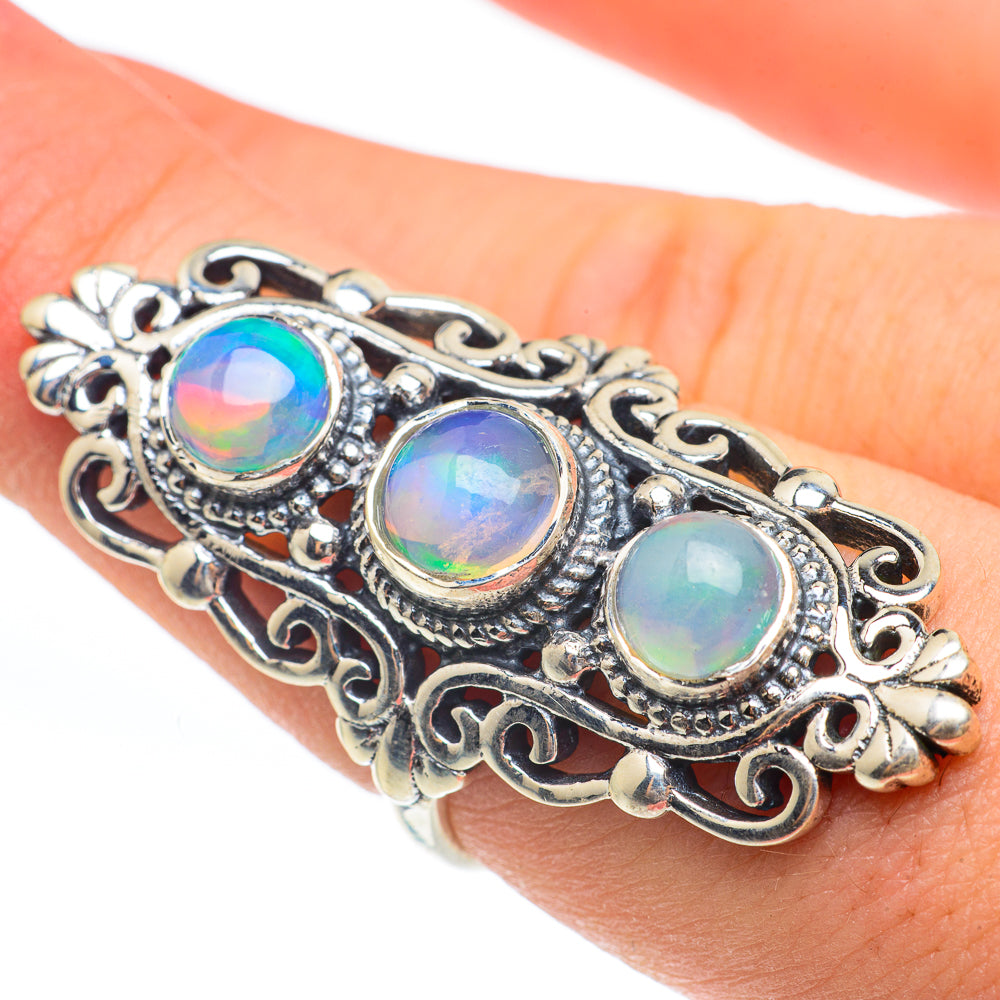 Ethiopian Opal Rings handcrafted by Anasilvercos - RING61920