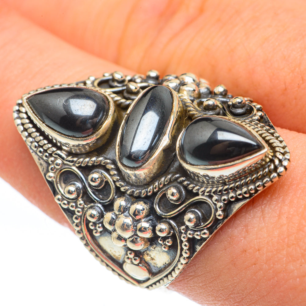 Hematite Rings handcrafted by Anasilvercos - RING61923