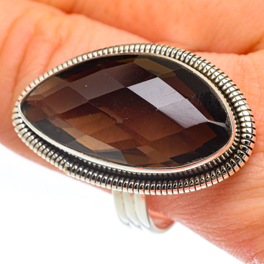 Smoky Quartz Rings handcrafted by Anasilvercos - RING61931