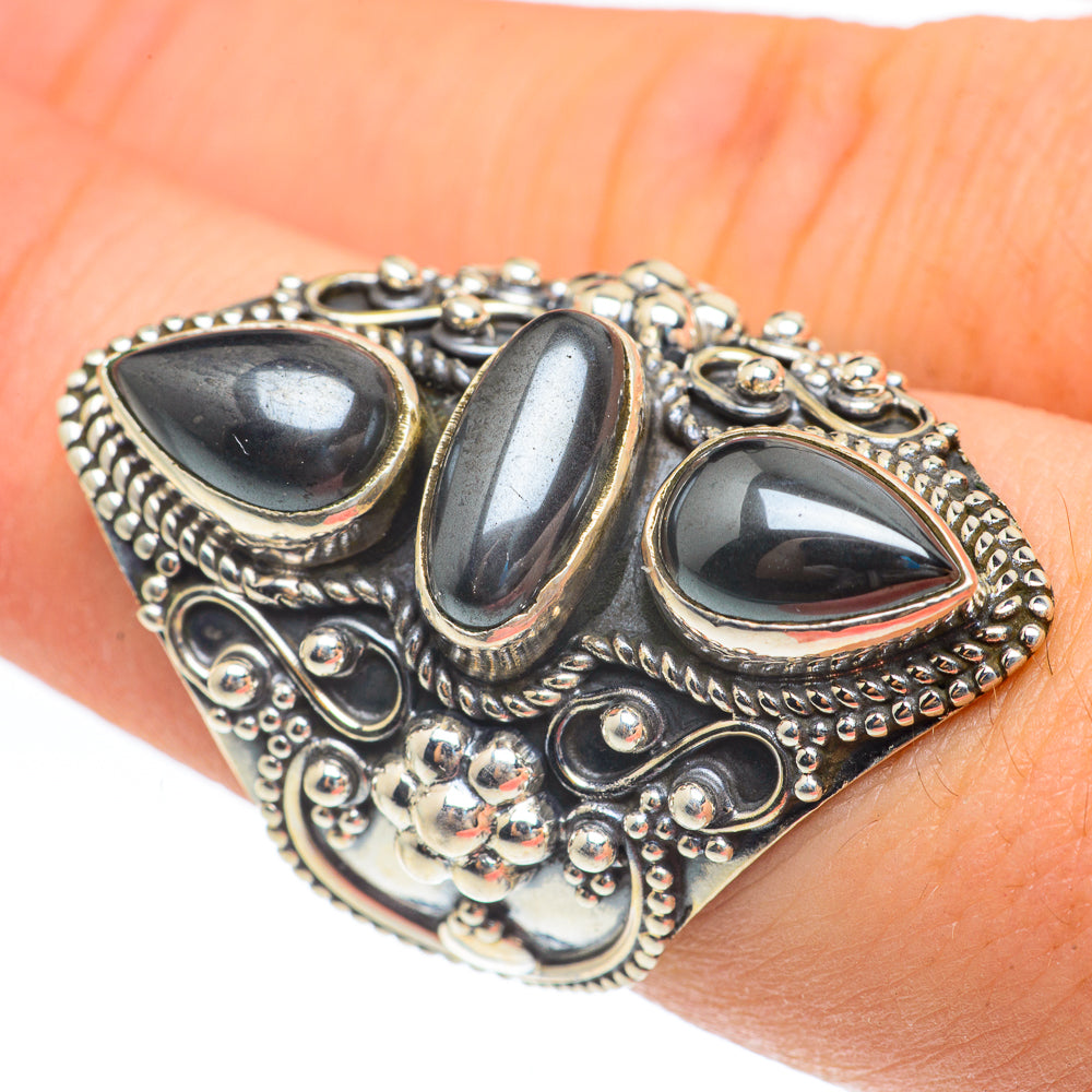 Hematite Rings handcrafted by Anasilvercos - RING61942