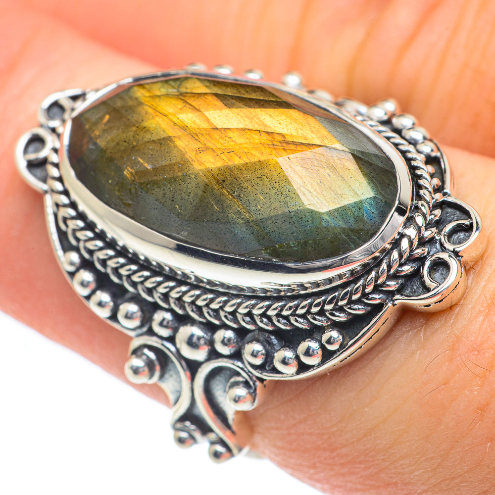Labradorite Rings handcrafted by Anasilvercos - RING61962