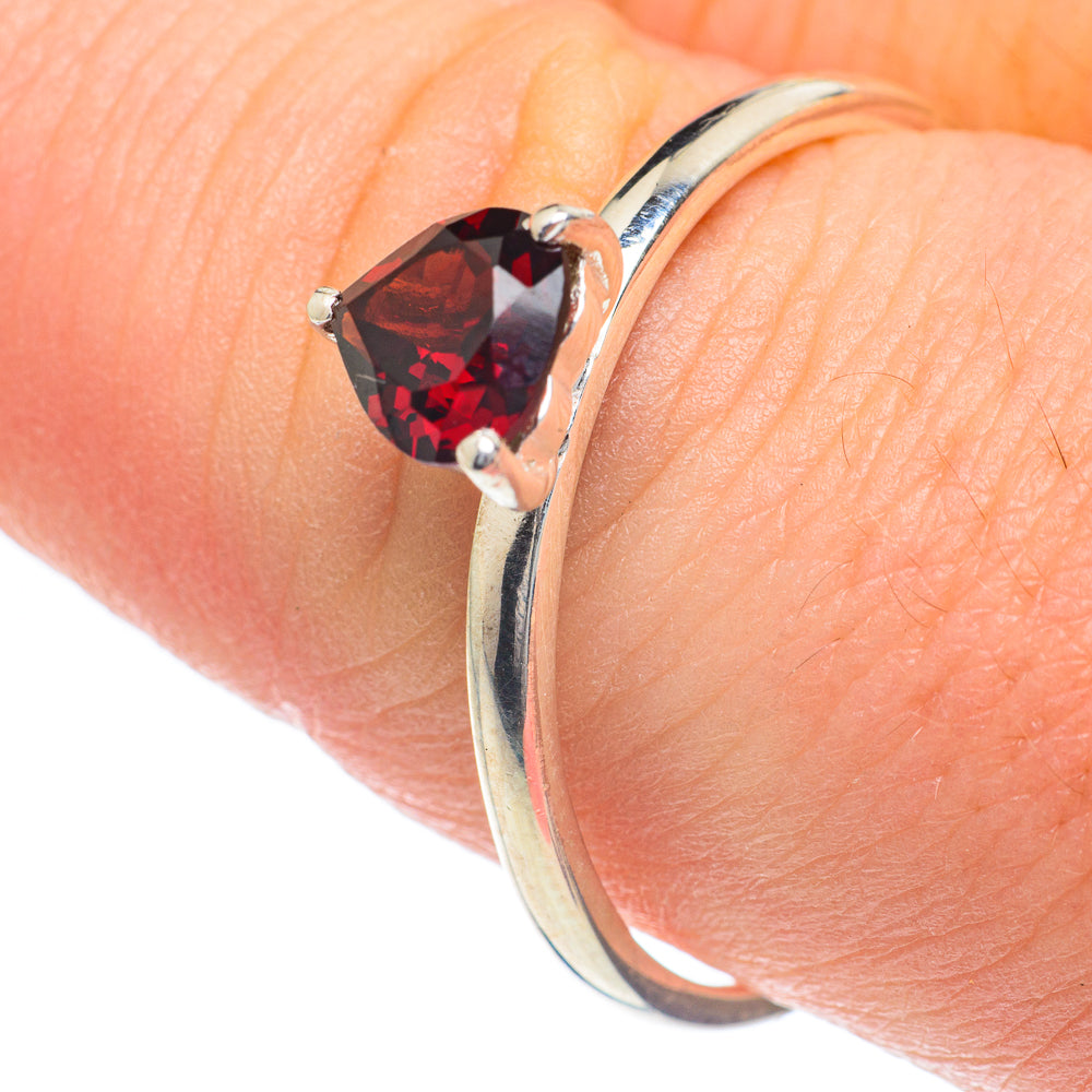 Garnet Rings handcrafted by Anasilvercos - RING62001