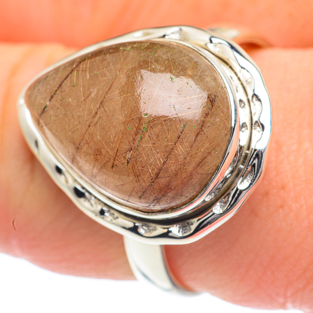 Rutilated Quartz Rings handcrafted by Anasilvercos - RING62009