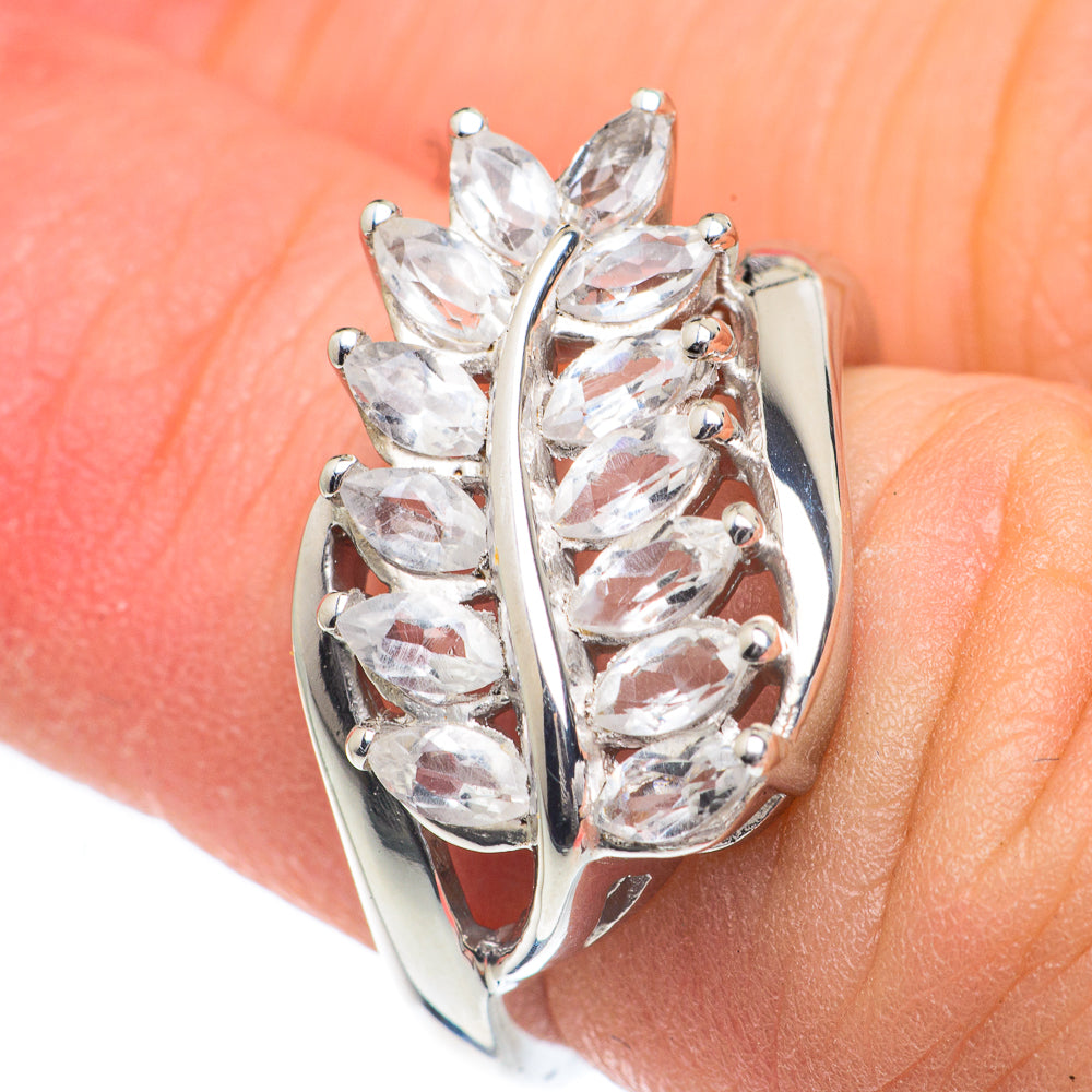 White Quartz Rings handcrafted by Anasilvercos - RING62012