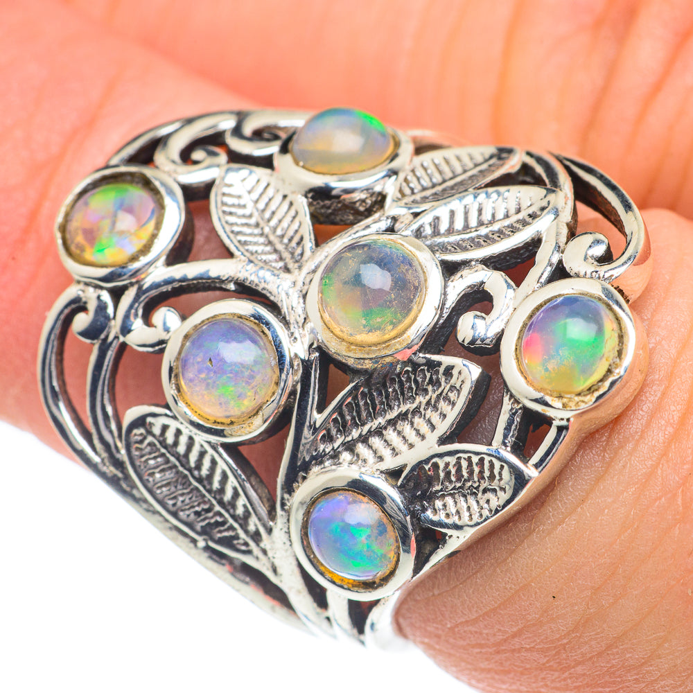 Ethiopian Opal Rings handcrafted by Anasilvercos - RING62017