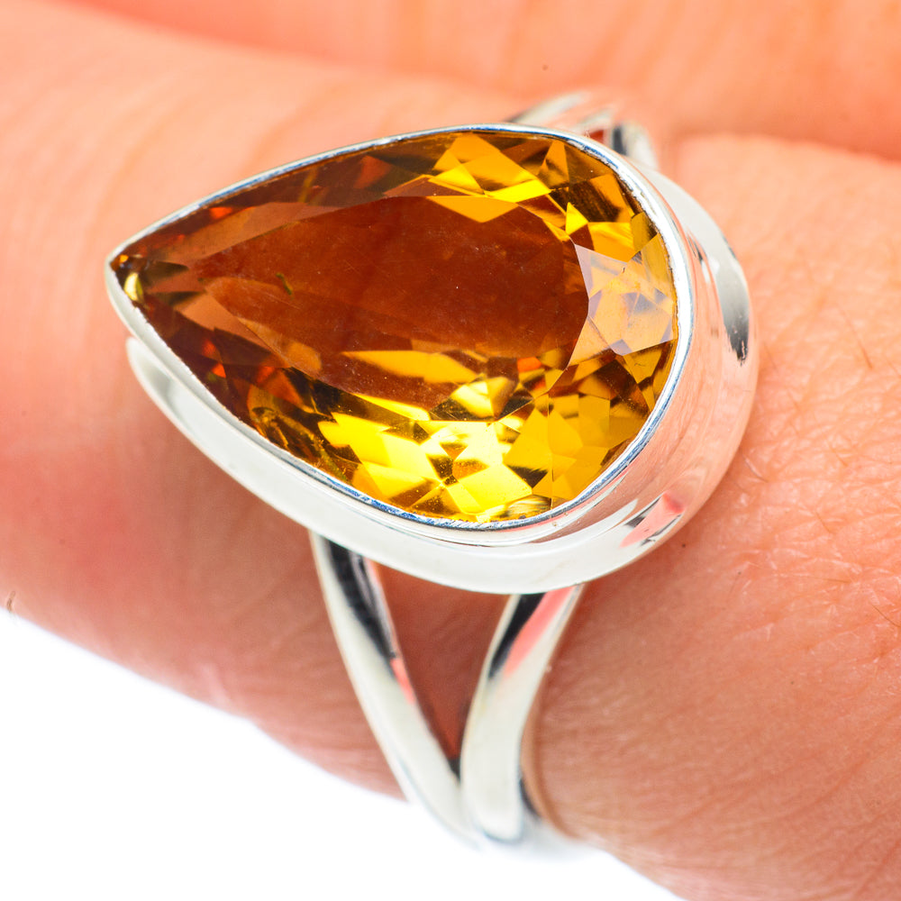 Mandarin Citrine Rings handcrafted by Anasilvercos - RING62030