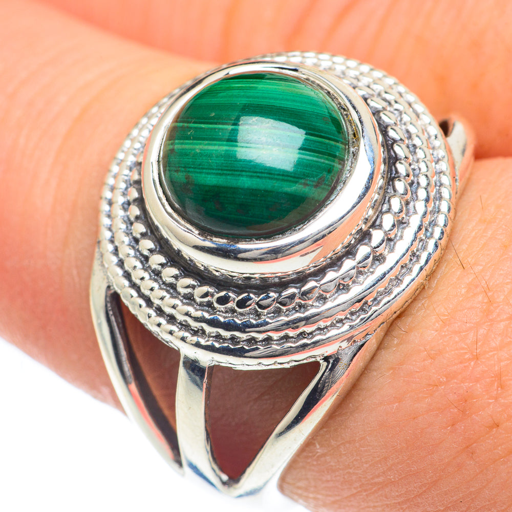 Malachite Rings handcrafted by Anasilvercos - RING62061