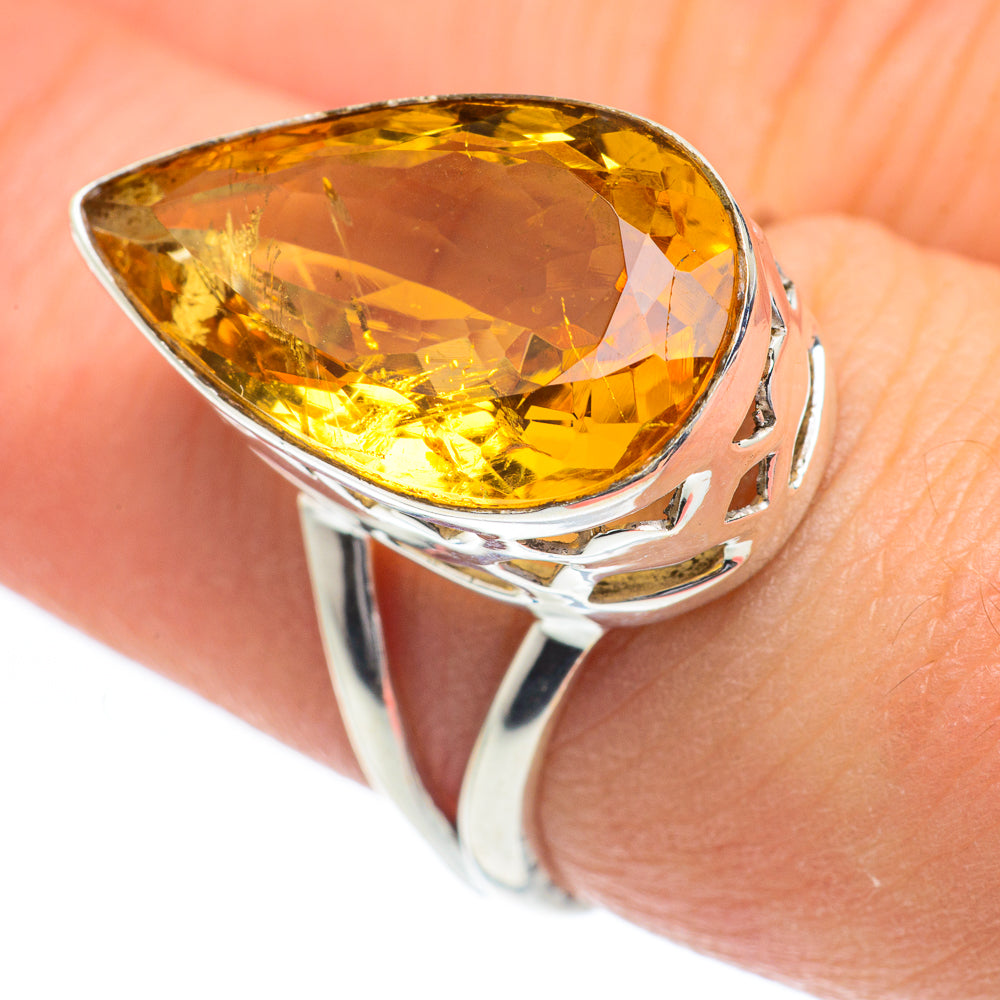 Citrine Rings handcrafted by Anasilvercos - RING62064