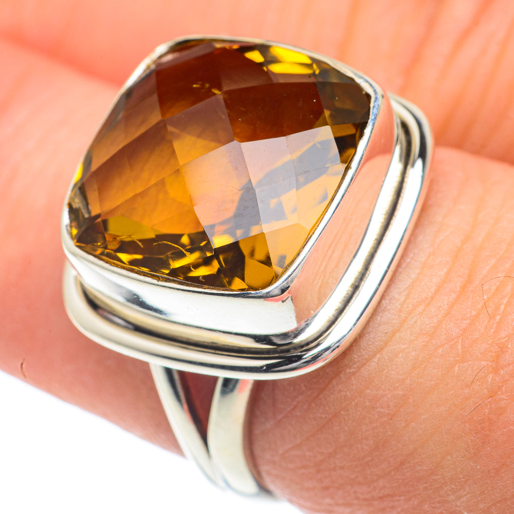 Citrine Rings handcrafted by Anasilvercos - RING62065