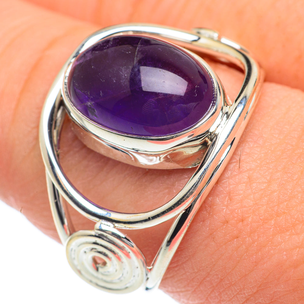 Amethyst Rings handcrafted by Anasilvercos - RING62077