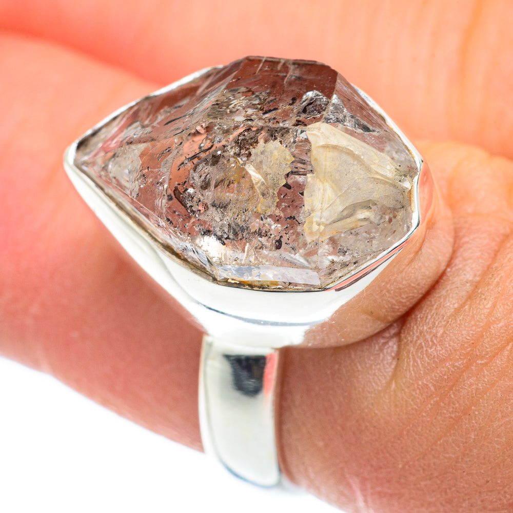 Herkimer Diamond Rings handcrafted by Anasilvercos - RING62082
