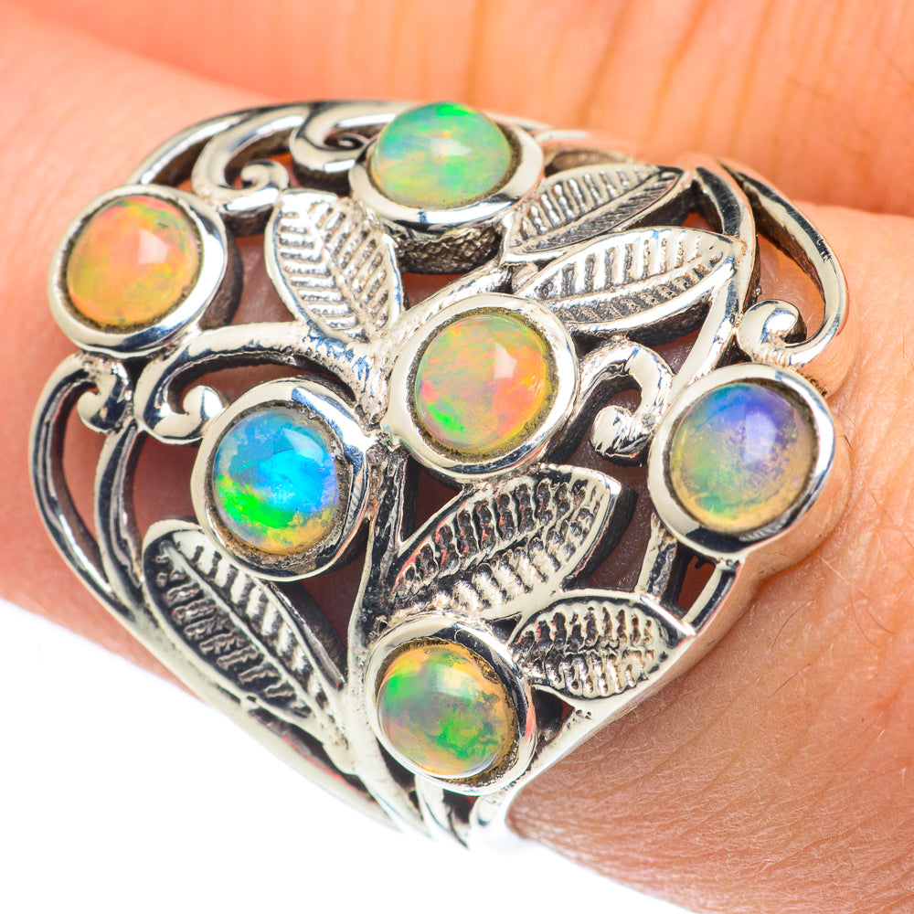 Ethiopian Opal Rings handcrafted by Anasilvercos - RING62085