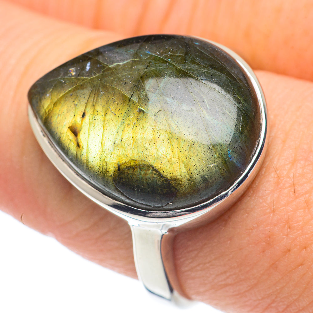 Labradorite Rings handcrafted by Anasilvercos - RING62090