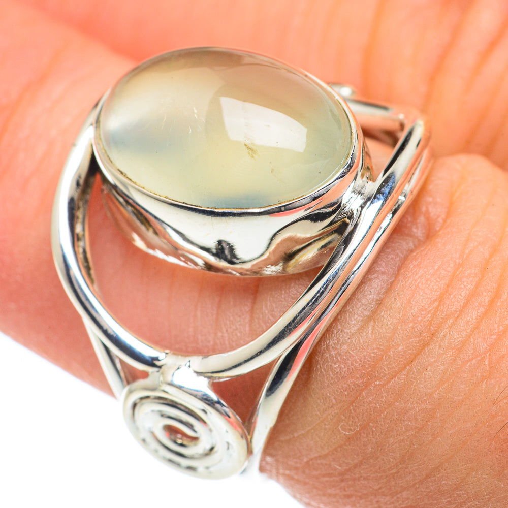 Aqua Chalcedony Rings handcrafted by Anasilvercos - RING62091