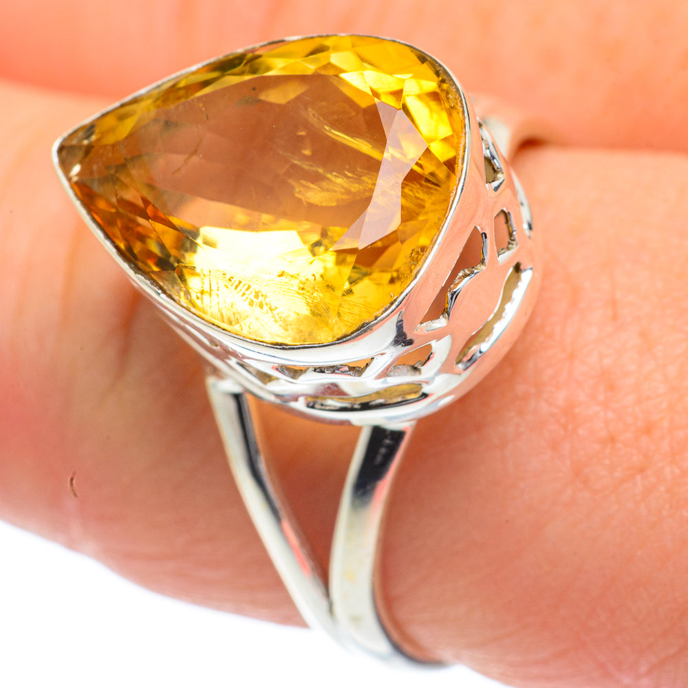 Citrine Rings handcrafted by Anasilvercos - RING62099