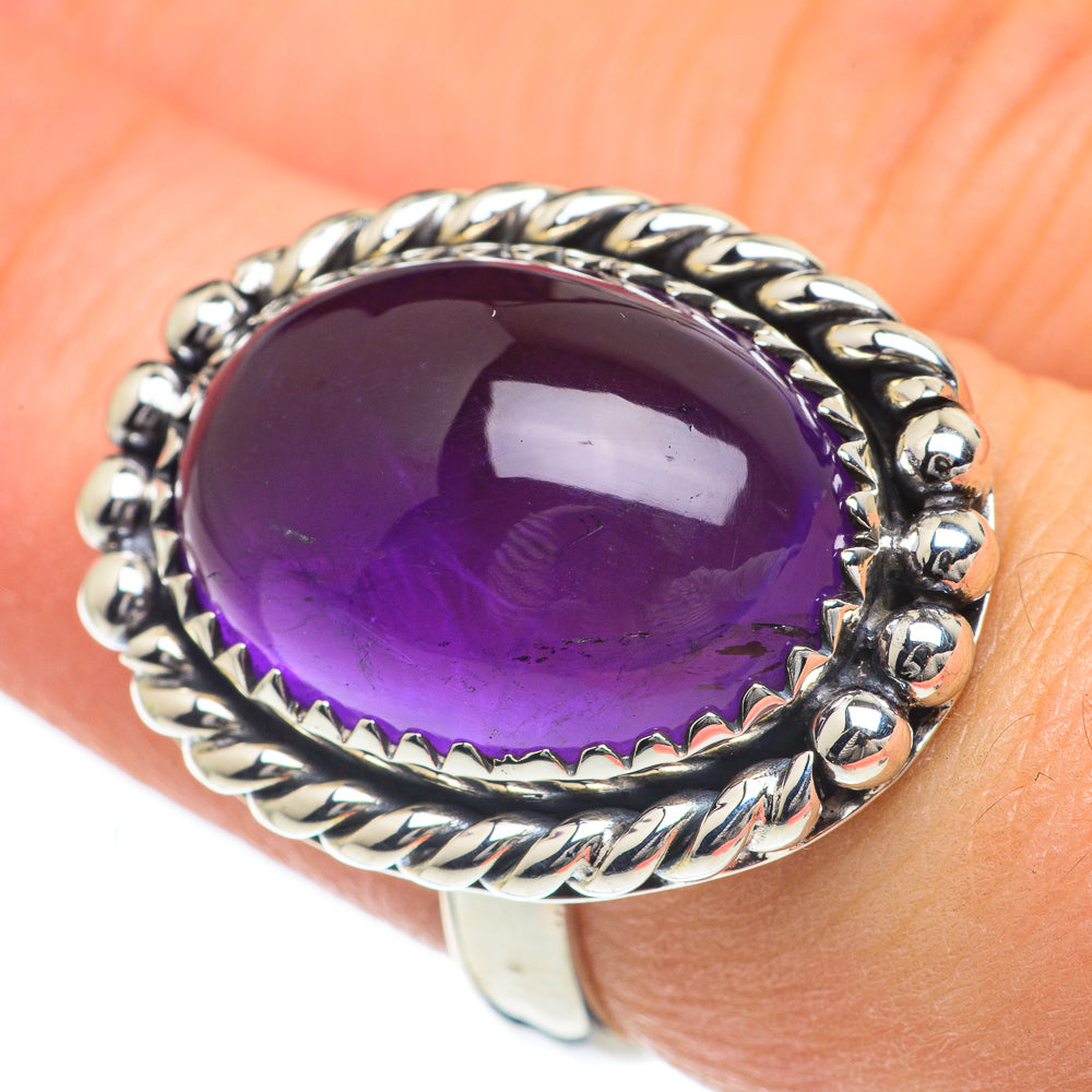 Amethyst Rings handcrafted by Anasilvercos - RING62107