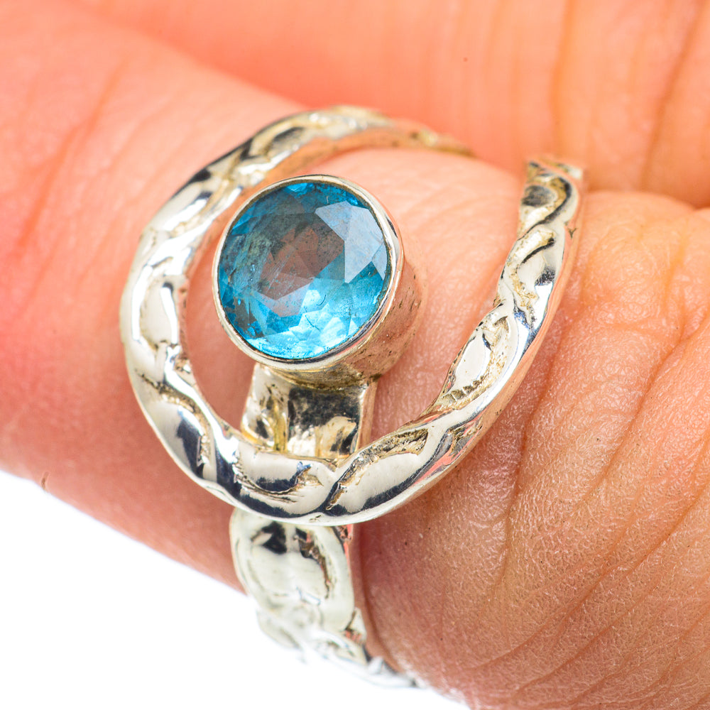Blue Fluorite Rings handcrafted by Anasilvercos - RING62149