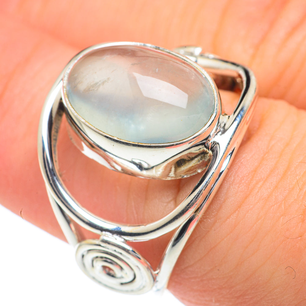 Aqua Chalcedony Rings handcrafted by Anasilvercos - RING62150