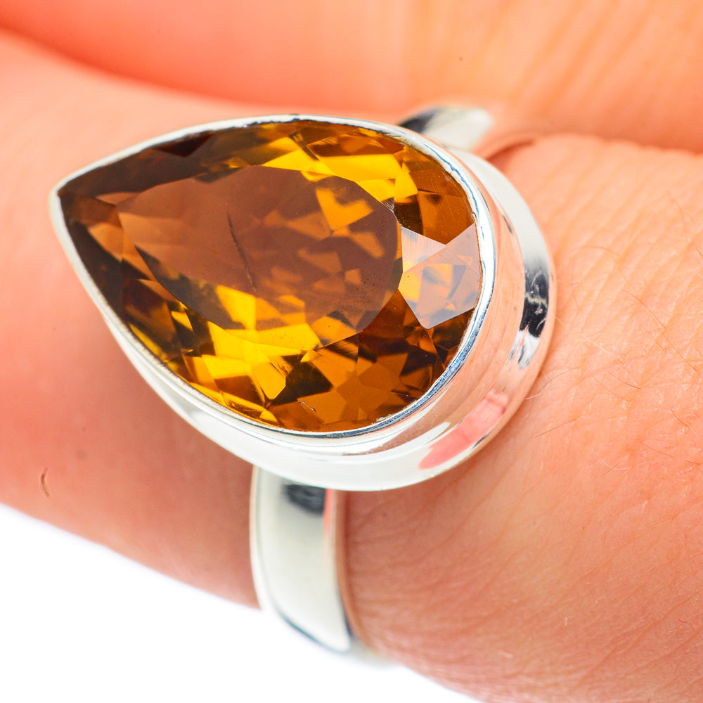 Mandarin Citrine Rings handcrafted by Anasilvercos - RING62160