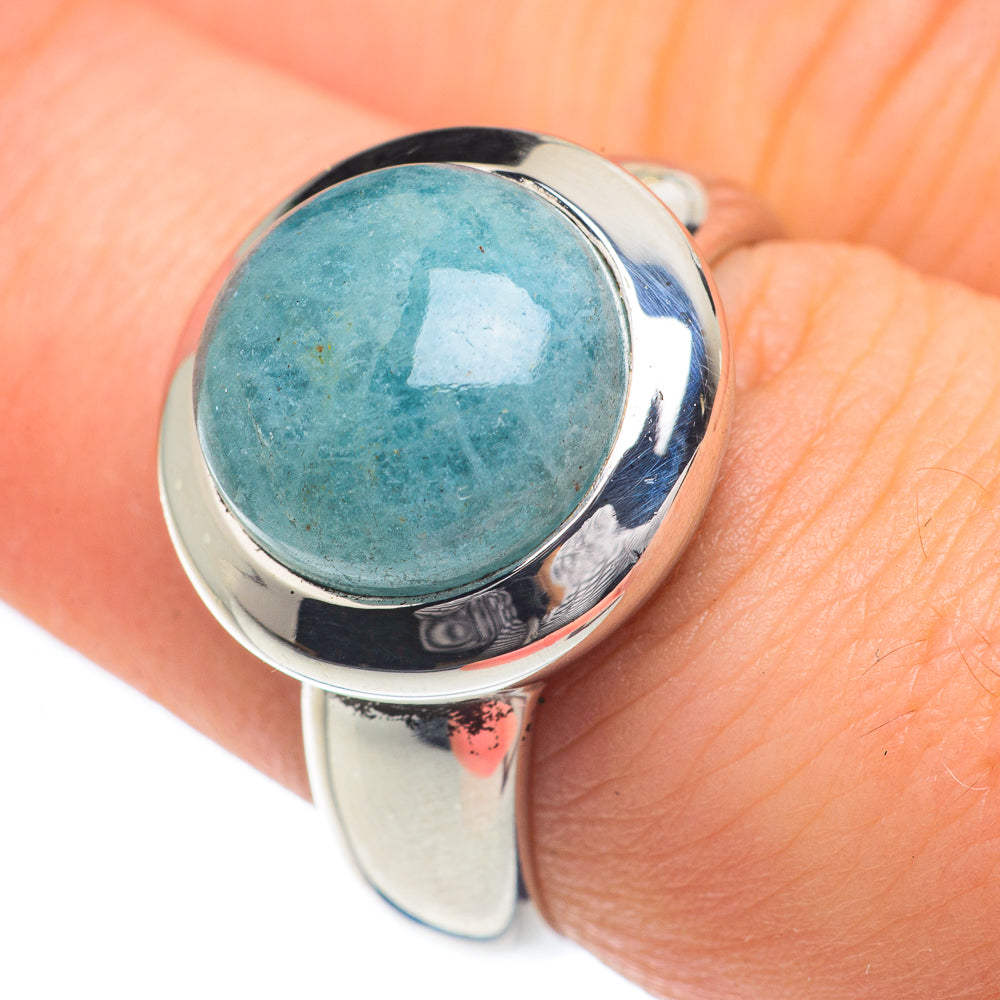 Aquamarine Rings handcrafted by Anasilvercos - RING62173